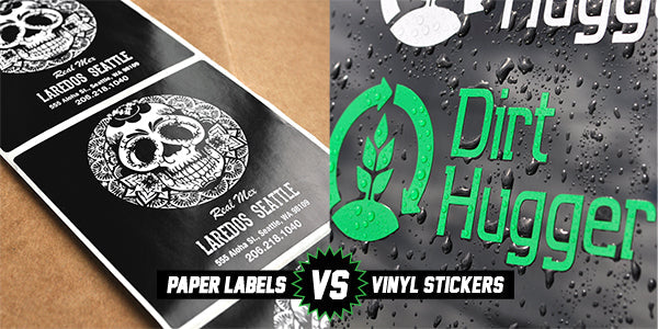 Paper Label vs Vinyl Sticker | Materials Explained