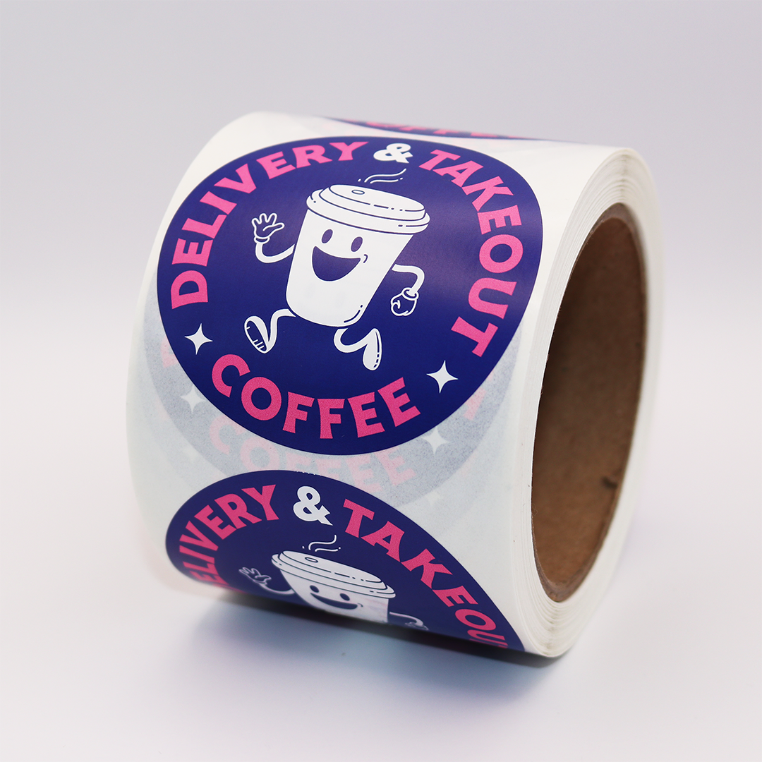 White Matte Paper Roll Labels