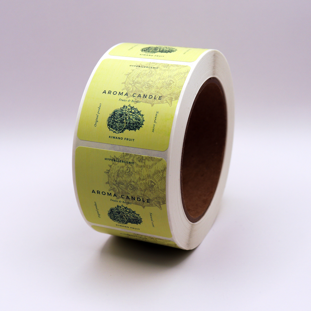 White Matte Paper Roll Labels
