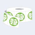 White Matte Paper Roll Labels